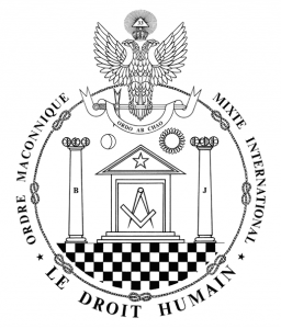 Emblema dell'Ordine Massonico Misto e Internazionale LE DROIT HUMAIN