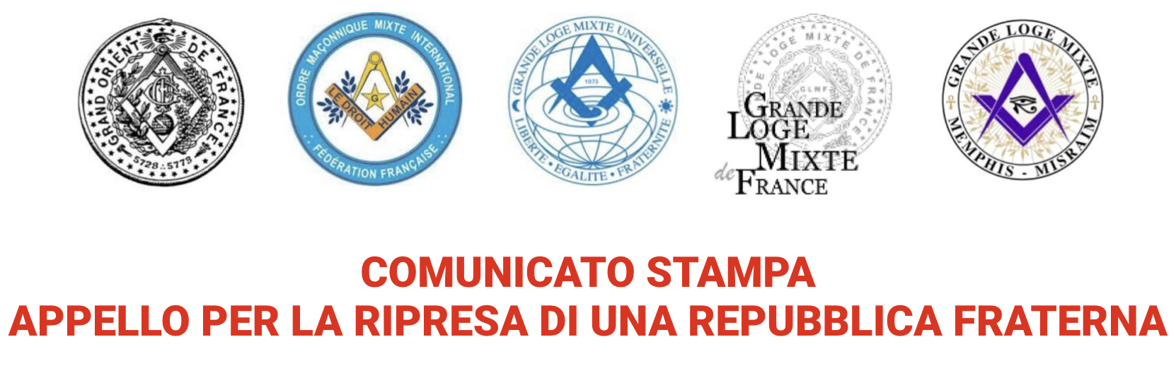 la Massoneria francese fa sentire la sua voce